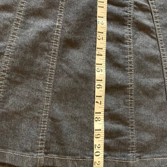 RW&CO. Premium Denim Dark Blue A Line Skirt - Size 0 - Picture 5 of 7